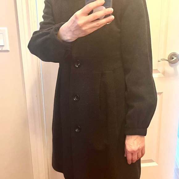 Wool coat, dark grey. Size S. Knees length. Very good condition. - Picture 10 of 10